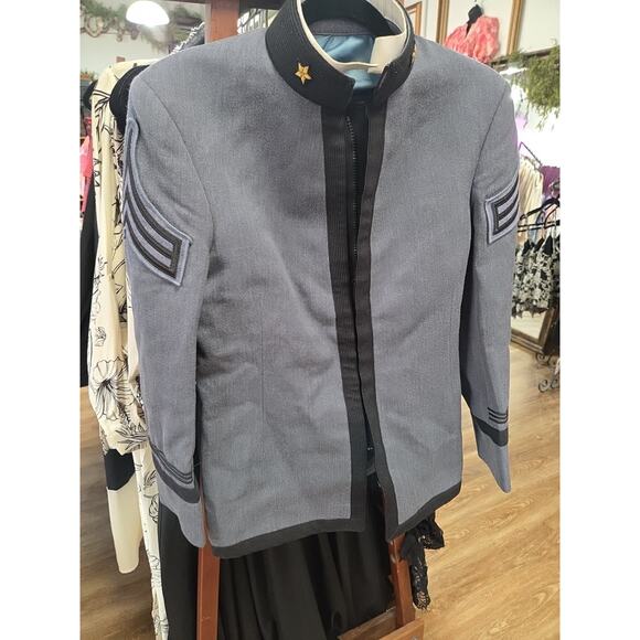 Military Academy West Point Men's Cadet Gray Wool Uniform Jacket Coat 37 20 1/2 - Picture 5 of 11